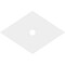 Ekena Millwork Diamond Architectural Grade PVC Ceiling Medallion, 34"W x 22 5/8"H x 3"ID x 12"C x 1"P, One-Piece CMP34X22DD-03000 - alternate 3